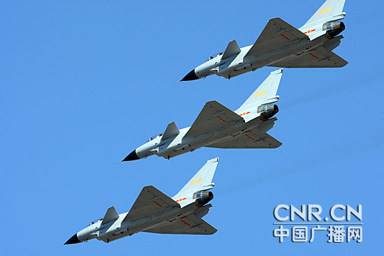 我國自行研制的殲-10戰斗機。中廣網記者邱翔攝影