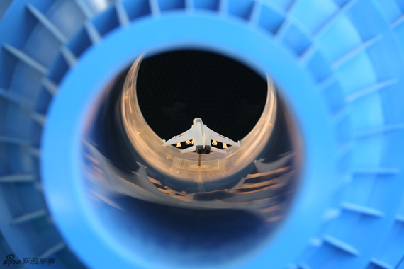 資料圖：我國戰(zhàn)機試驗風(fēng)洞模型